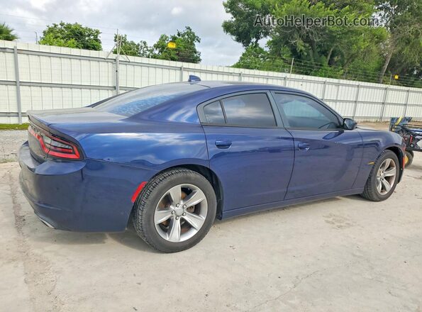 2C3CDXHG7GH297435 2016 DODGE CHARGER Blue Задня права чверть