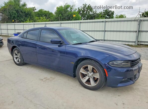 2C3CDXHG7GH297435 2016 DODGE CHARGER Blue Передня права чверть