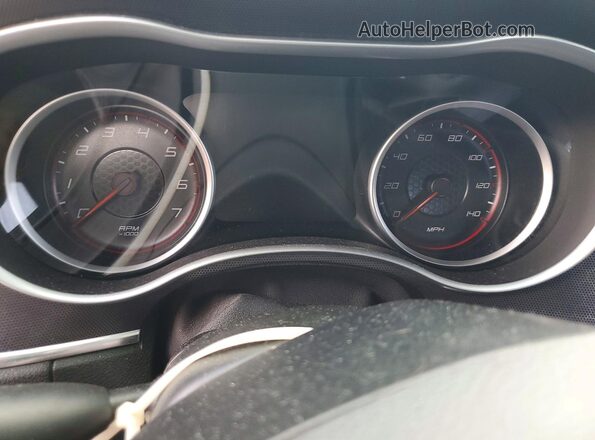 2C3CDXHG7GH297435 2016 DODGE CHARGER Blue Вид щитка приладів