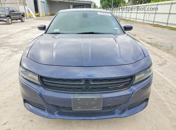 2C3CDXHG7GH297435 2016 DODGE CHARGER Blue Вид спереду