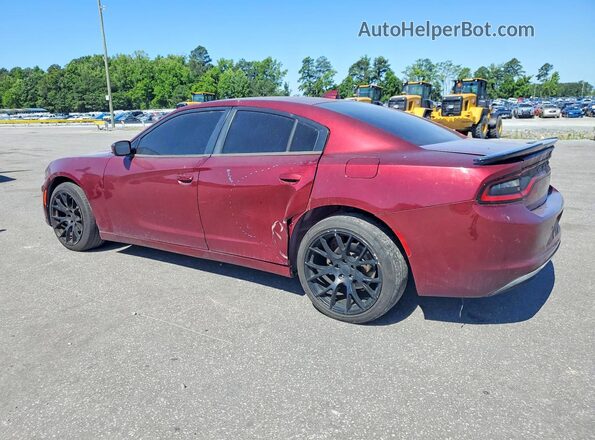 2C3CDXHG7JH166626 2018 DODGE CHARGER Red Задня ліва чверть