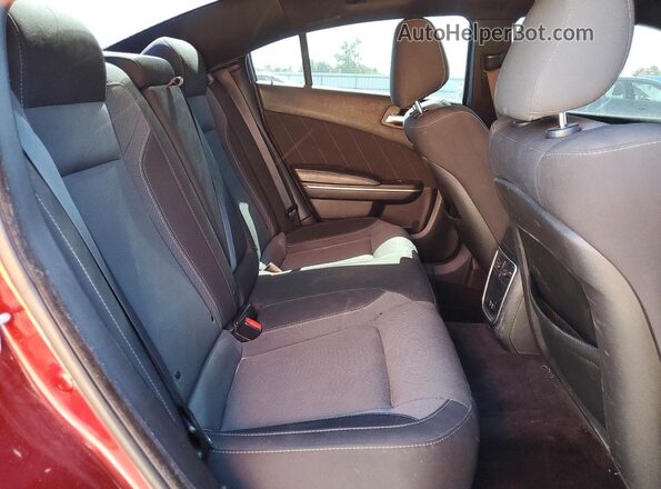 2C3CDXHG7JH166626 2018 DODGE CHARGER Red Вид задніх сидінь