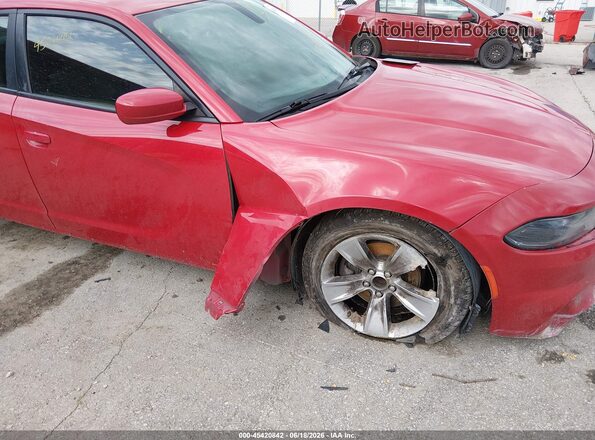 2C3CDXHG8GH346559 2016 DODGE CHARGER Red წინა ხედი