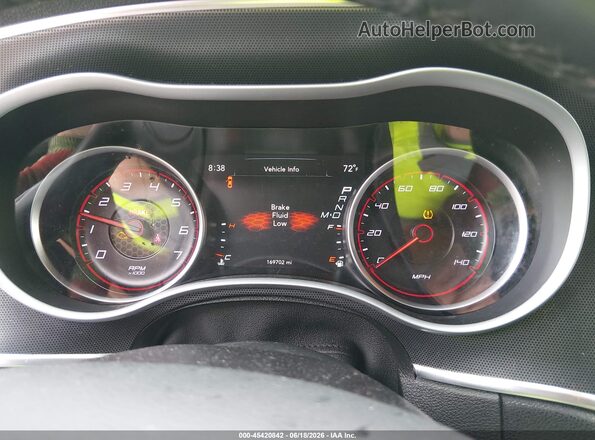 2C3CDXHG8GH346559 2016 DODGE CHARGER Red უკანა სავარძლების ხედი