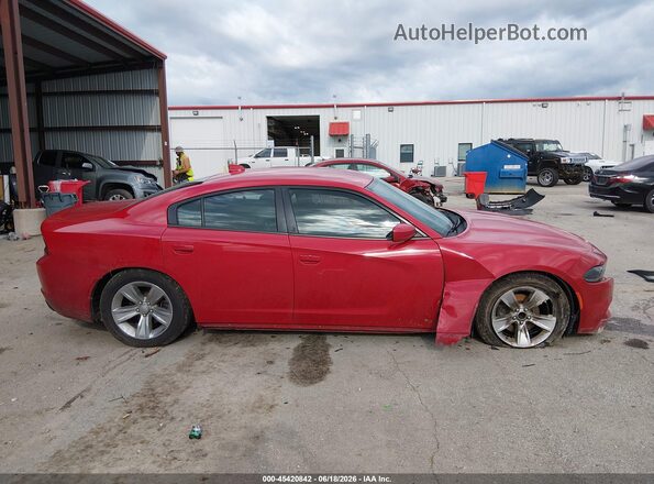 2C3CDXHG8GH346559 2016 DODGE CHARGER Red უკანა სალონის ხედი