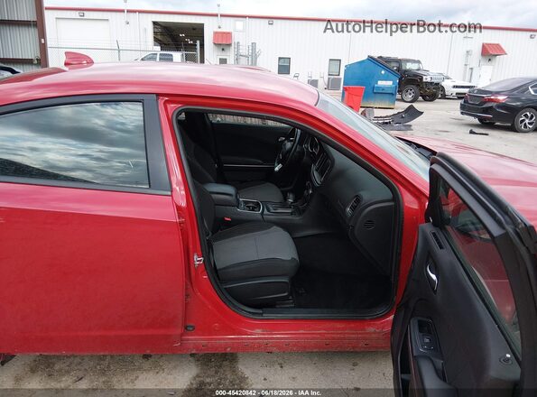 2C3CDXHG8GH346559 2016 DODGE CHARGER Red წინა სალონის ხედი