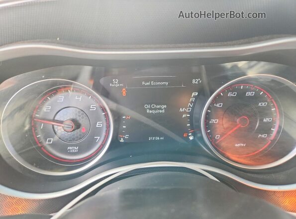 2C3CDXHG8HH562459 2017 DODGE CHARGER White Instrument cluster view