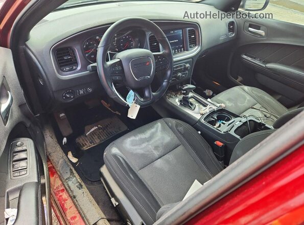 2C3CDXHG8JH218068 2018 DODGE CHARGER Red Вид панелі приладів