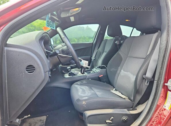 2C3CDXHG8JH218068 2018 DODGE CHARGER Red Вид салону спереду