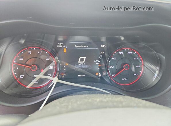 2C3CDXHG8JH218068 2018 DODGE CHARGER Red Вид щитка приладів