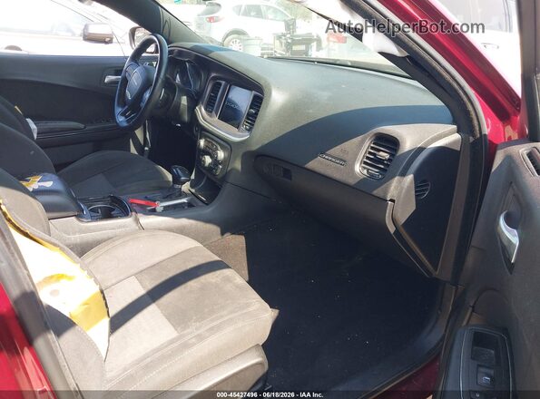 2C3CDXHG8KH545216 2019 DODGE CHARGER Burgundy Front interior view