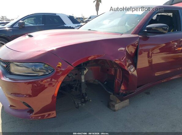 2C3CDXHG8KH545216 2019 DODGE CHARGER Burgundy Instrument cluster view