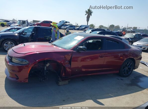 2C3CDXHG8KH545216 2019 DODGE CHARGER Burgundy 