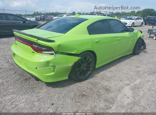 2C3CDXHG8PH533879 2023 DODGE CHARGER Зеленый Задняя правая четверть