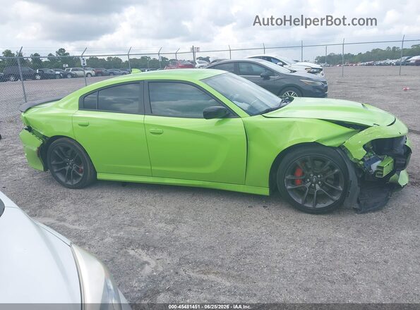 2C3CDXHG8PH533879 2023 DODGE CHARGER Зеленый Вид задней части салона
