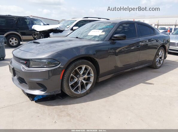 2C3CDXHG8PH643041 2023 DODGE CHARGER Gray Vista tres cuartos delantera izquierda