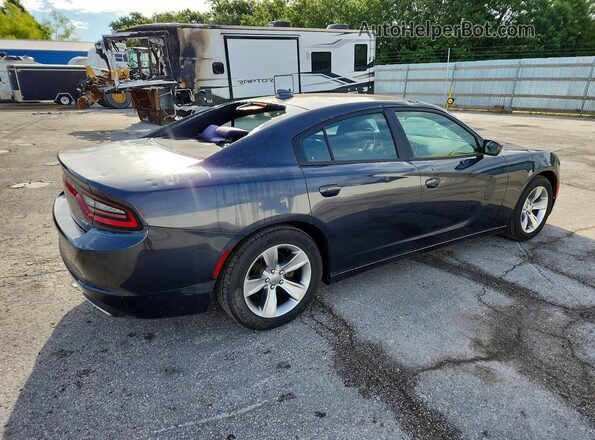 2C3CDXHG9GH339037 2016 DODGE CHARGER Black Հետևի աջ