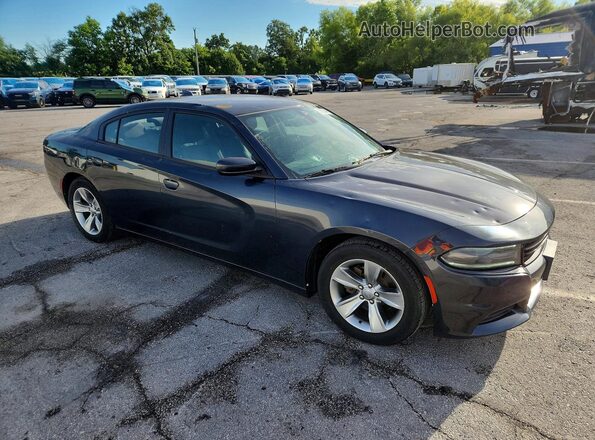 2C3CDXHG9GH339037 2016 DODGE CHARGER Black Առջևի աջ