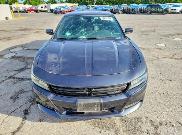 2C3CDXHG9GH339037 2016 DODGE CHARGER Black Դիմացի տեսք