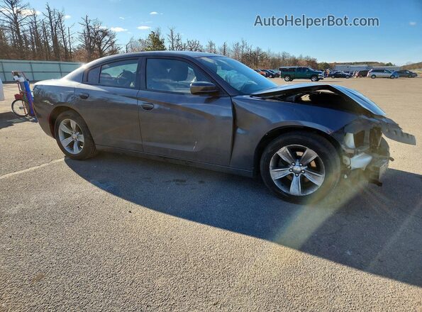 2C3CDXHG9JH143719 2018 DODGE CHARGER Gray Առջևի աջ