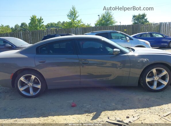 2C3CDXHG9JH157944 2018 DODGE CHARGER Gray Widok wnętrza z tyłu