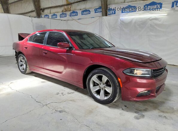 2C3CDXHG9JH188448 2018 DODGE CHARGER Burgundy Delantero derecho