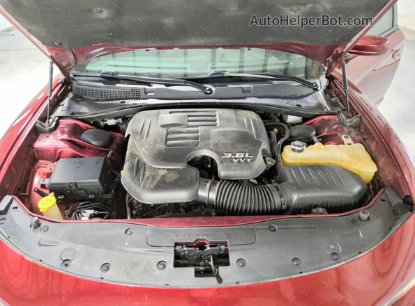 2C3CDXHG9JH188448 2018 DODGE CHARGER Burgundy Vista interior trasera