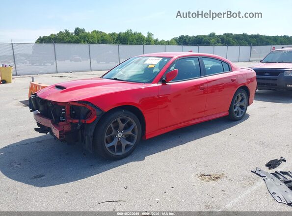 2C3CDXHG9JH238779 2018 DODGE CHARGER Красный Передняя левая четверть