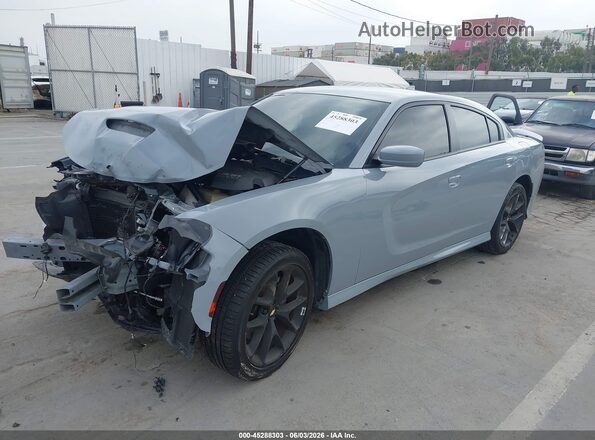 2C3CDXHG9MH612554 2021 DODGE CHARGER Gray Առջևի ձախ երեք քառորդ տեսարան