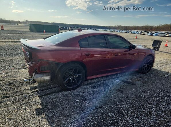 2C3CDXHG9NH267656 2022 DODGE CHARGER Maroon Trasero derecho