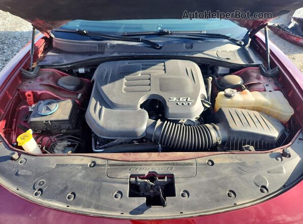 2C3CDXHG9NH267656 2022 DODGE CHARGER Maroon Vista interior trasera