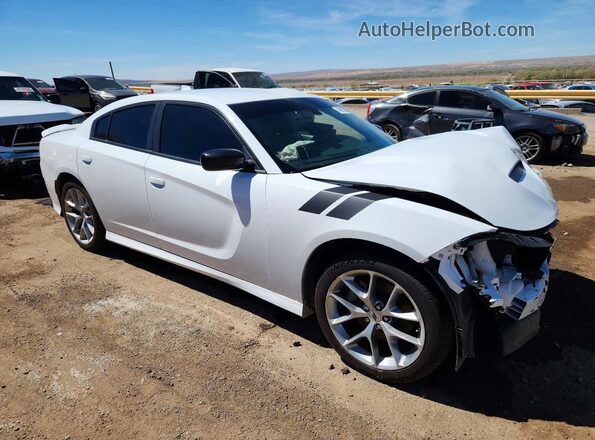 2C3CDXHG9PH655845 2023 DODGE CHARGER Белый Передняя правая четверть