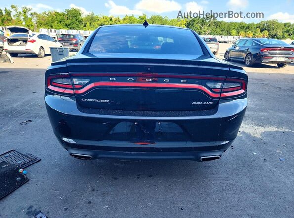 2C3CDXHGXHH598993 2017 DODGE CHARGER Black Rear view