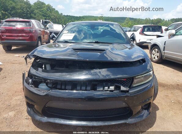 2C3CDXHGXJH254277 2018 DODGE CHARGER Black წინა ხედი