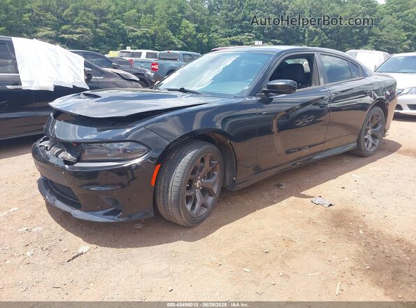 2C3CDXHGXJH254277 2018 DODGE CHARGER Black წინა მარცხენა ხედი სამი მეოთხედიდან