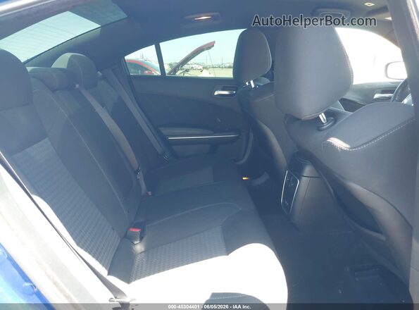 2C3CDXHGXKH599231 2019 DODGE CHARGER Blue Widok naklejki z numerem VIN