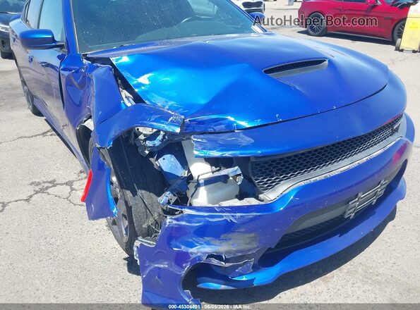 2C3CDXHGXKH599231 2019 DODGE CHARGER Blue Widok z przodu