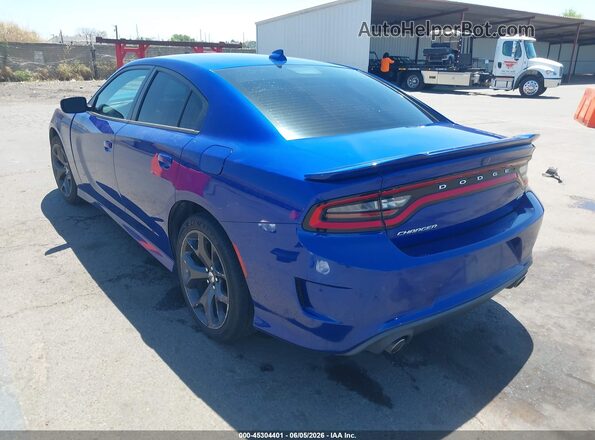 2C3CDXHGXKH599231 2019 DODGE CHARGER Blue Tył lewy