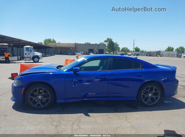2C3CDXHGXKH599231 2019 DODGE CHARGER Blue Widok wnętrza 360 stopni
