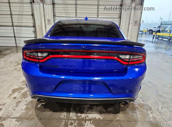 2C3CDXHGXLH177803 2020 DODGE CHARGER Blue Rear view