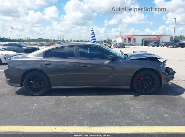 2C3CDXHGXLH245212 2020 DODGE CHARGER Gray Вид задньої частини салону