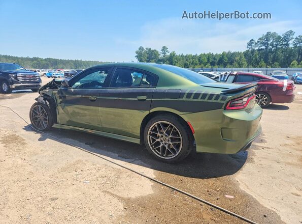 2C3CDXHGXMH612322 2021 DODGE CHARGER Green Trasero izquierdo