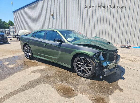 2C3CDXHGXMH612322 2021 DODGE CHARGER Green Delantero derecho