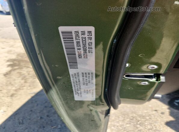 2C3CDXHGXMH612322 2021 DODGE CHARGER Green Vista del compartimento del motor