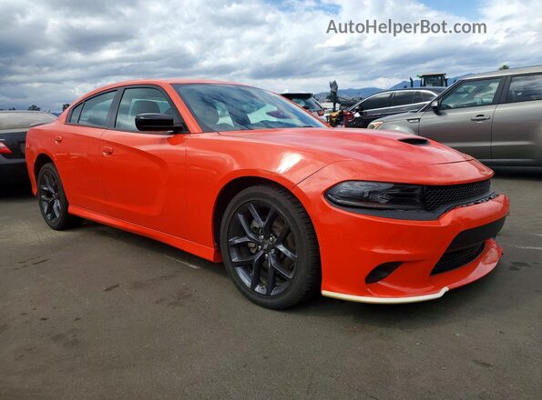 2C3CDXHGXPH645941 2023 DODGE CHARGER Orange Delantero derecho
