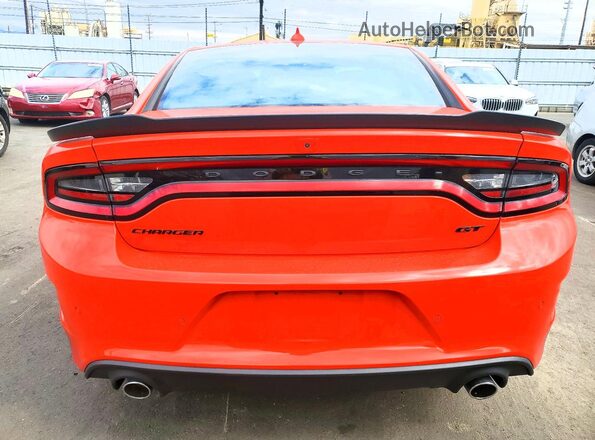 2C3CDXHGXPH645941 2023 DODGE CHARGER Orange Vista trasera