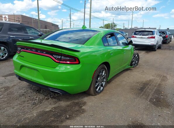 2C3CDXJG0HH603287 2017 DODGE CHARGER Green Rear right