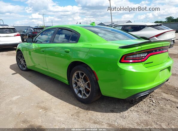 2C3CDXJG0HH603287 2017 DODGE CHARGER Green Rear left