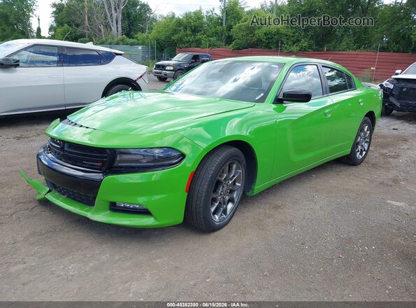 2C3CDXJG0HH603287 2017 DODGE CHARGER Green Front left