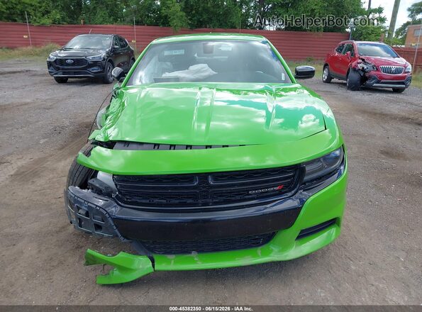 2C3CDXJG0HH603287 2017 DODGE CHARGER Green Instrument cluster view